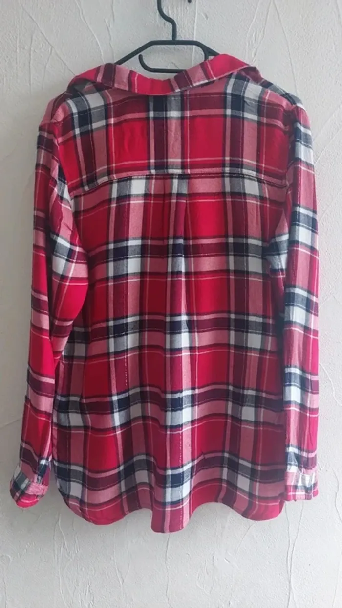 Blouse à carreaux rouges - Taille 40 - photo numéro 6