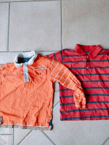 Lot de 2 polos taille 6 ans manches longues