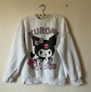 sweat blanc motif Kuromi