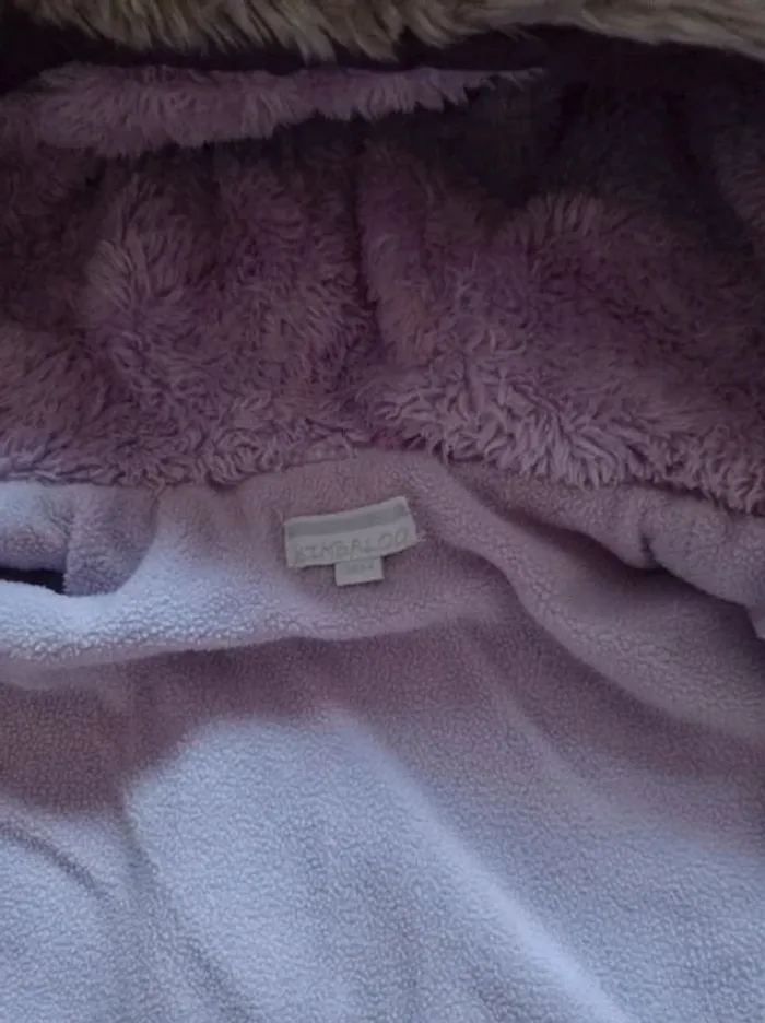 Manteau parka fille violet Kimbaloo 36 mois - photo numéro 2