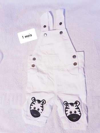 Salopette coton kiabi 1 mois