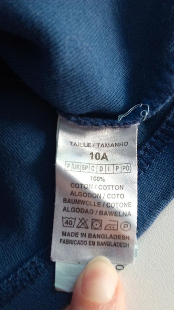 T-shirt col cheminée 10 ans - photo numéro 6