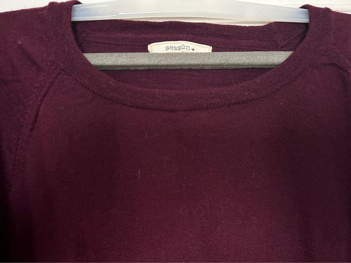 Pull Sessun Fortunato T. M prune - photo numéro 3