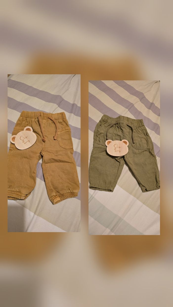 Lot de 2 pantalons tao 6 mois