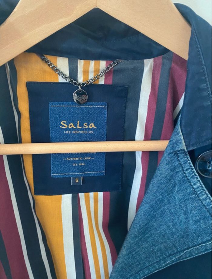 Trench bleu marine salsa - photo numéro 5