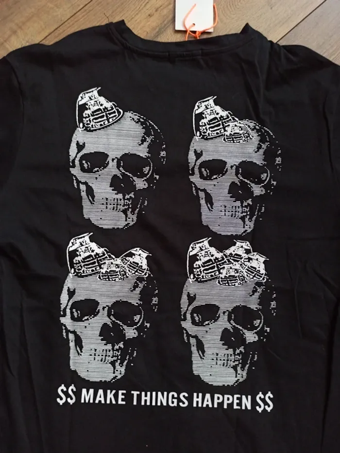 Tee shirt noir homme L - photo numéro 2