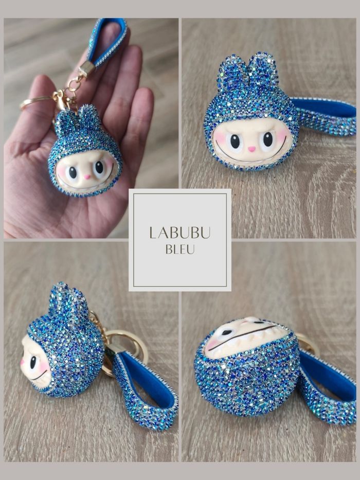 Porte clé- Bijoux de Sac Labubu Strass NEUF - photo numéro 4