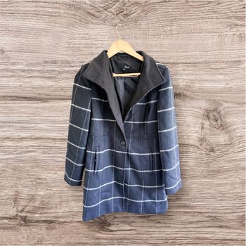 Manteau long épais bleu marine Etam taille 36 S