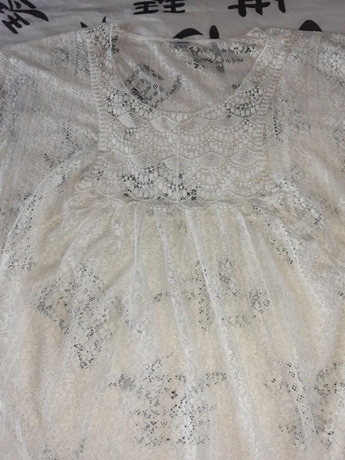 Blouse dentelée transparente 38 - photo numéro 2