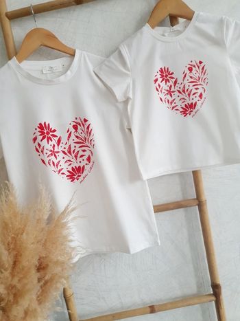 Tee-shirt " mon cœur " Taille L 