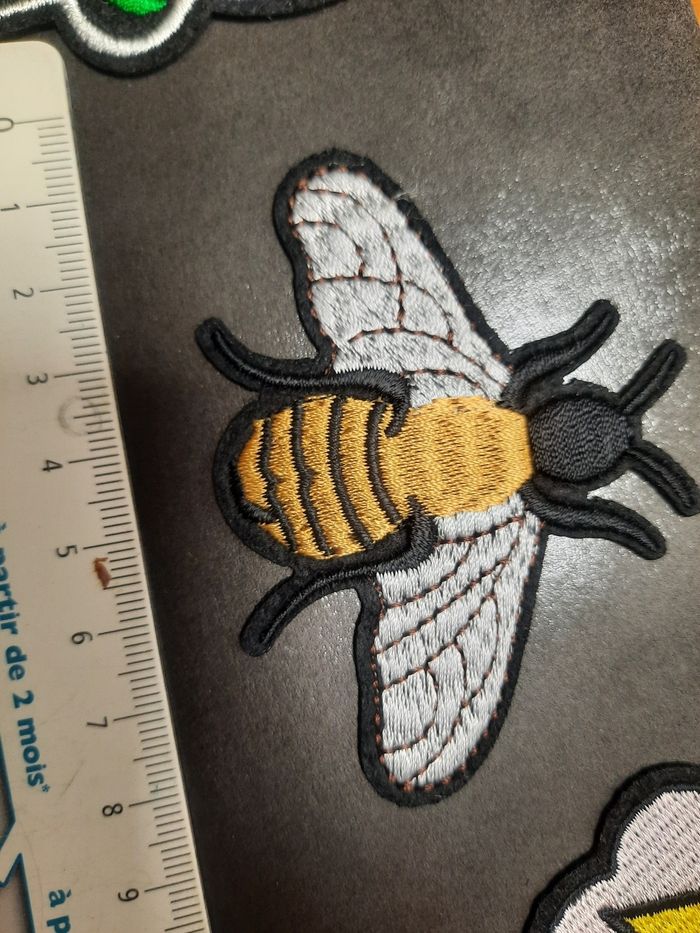 Déco patch fer à repasser abeille environs 8cm
