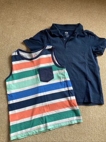 Lot polo et débardeur h&m 4-6 ans