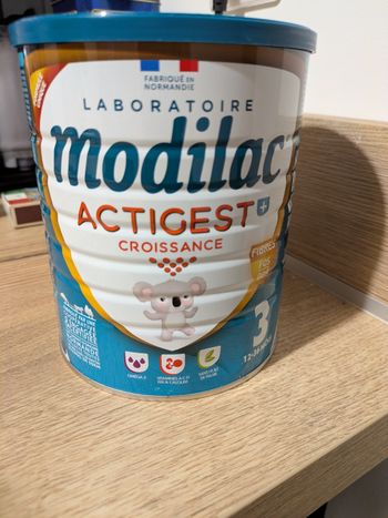 Boîte de lait Modilac Actigest croissance 3eme âge