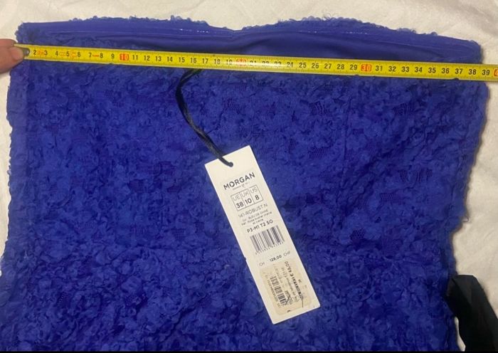 Robe bustier »Morgan »bleu et noire - photo numéro 5