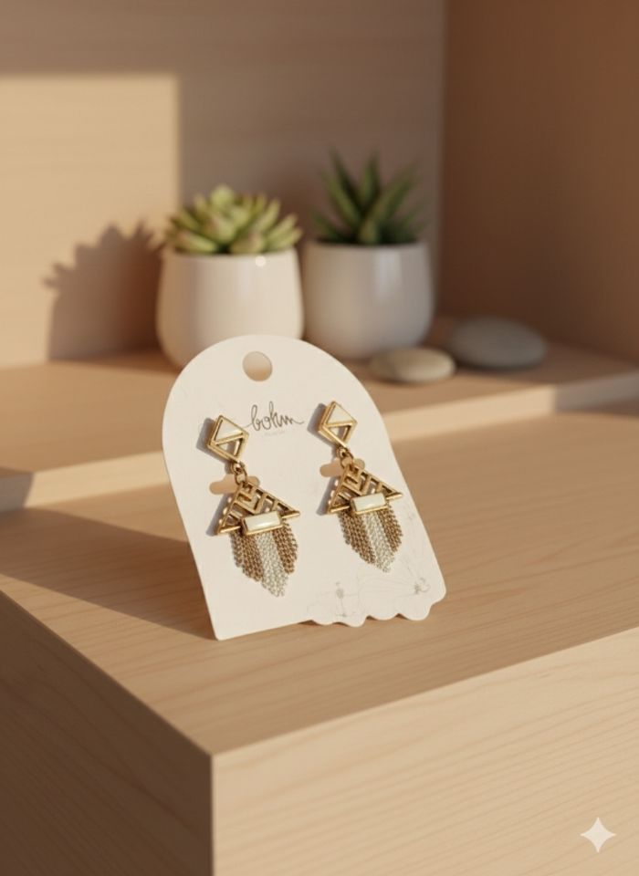 Boucle d'oreille neuve " bohm"