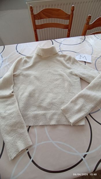 Pull beige femme Bershka M