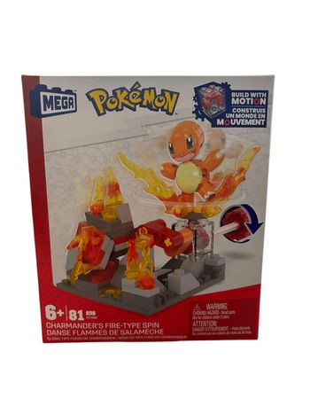 Pokémon Mega Contrux Danse flammes de Salamèche 81 pièces Mattel neuf