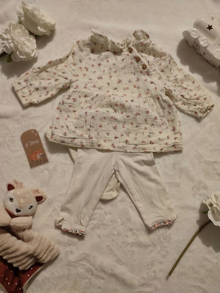 Ensemble Tape a l'oeil 6 mois