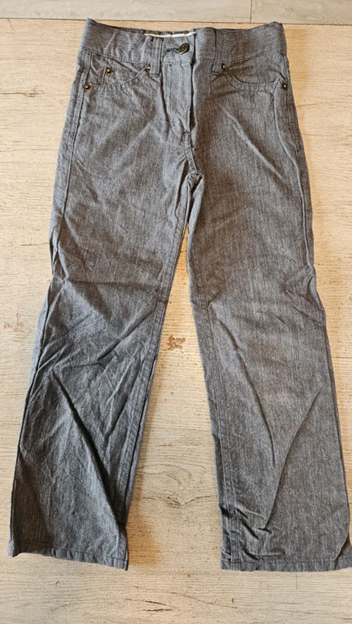 Pantalon classique droit, gris chiné, ajustable, Buissonnière, 6 ans, nickel - photo numéro 2