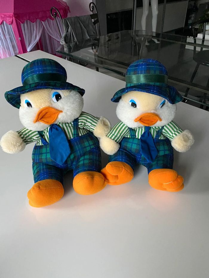Lot de deux peluches canard annees 90