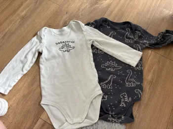 Lot bodies 18 mois dinosaure la redoute