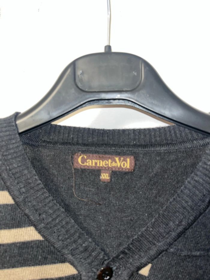 Pull gris carnet de vol XXL - photo numéro 3