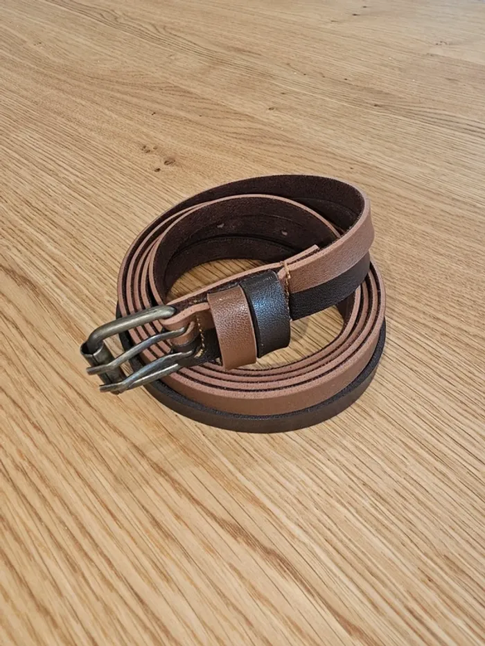 Ceinture marron double