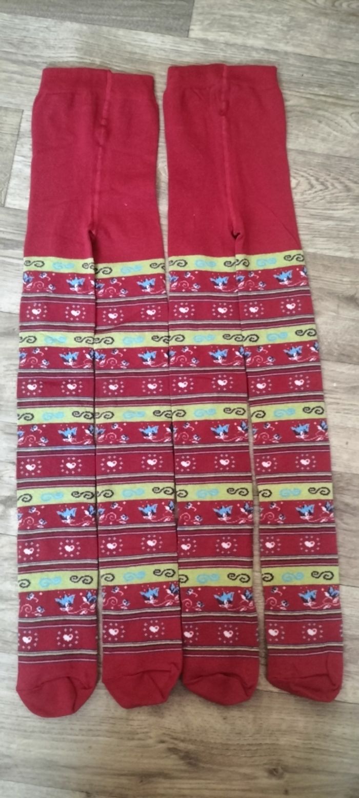 2 paires de collants fille