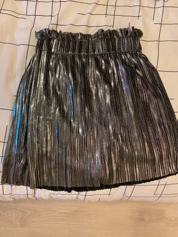 Jupe patineuse argentée