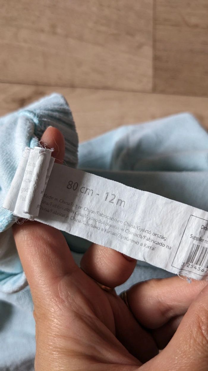 Lot de 2 pantalons turquoise 12-18 Mois - photo numéro 3