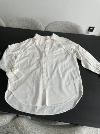 Chemise oversize en coton/lin