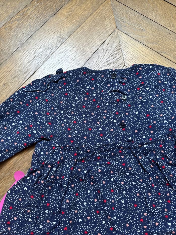 Chemisier fille 24 mois GÉMO cœurs très bon état - photo numéro 3