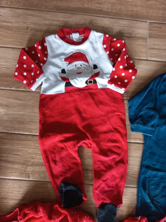 Lot 4 pyjamas theme Noël 18/24 mois - photo numéro 8