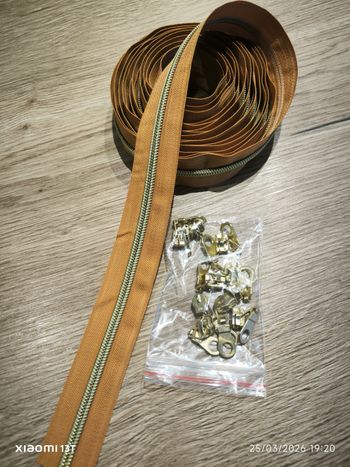 Fermeture éclair 5mm 4.5metres