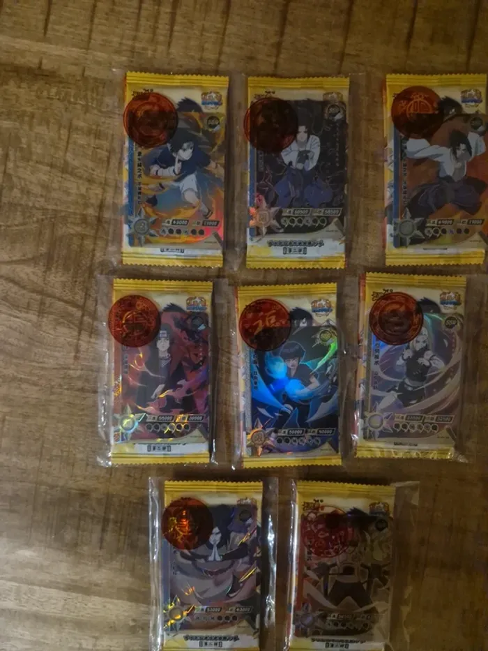8 x 2 Boosters Naruto + 8 cartes SSR Chinois - photo numéro 2