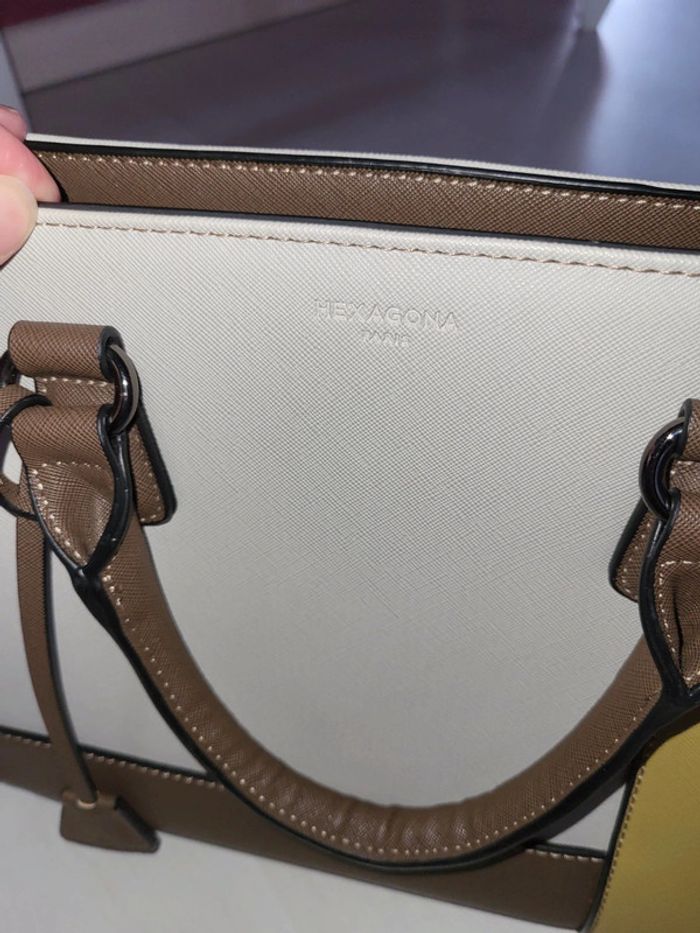 Sac à main beige et marron neuf - photo numéro 2