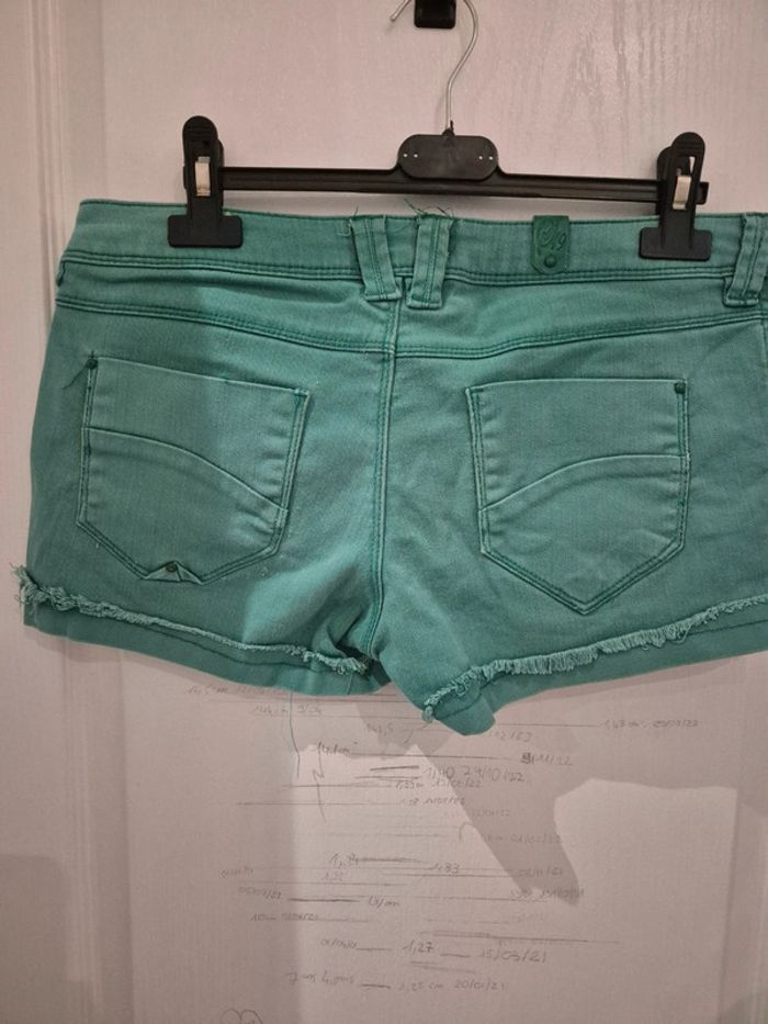 Short en jeans vert 42 - photo numéro 9