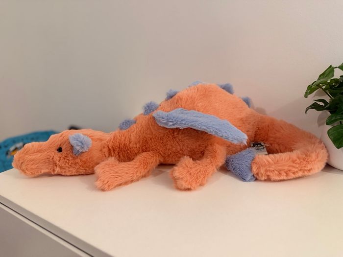 Jellycat Large Persimmon Dragon 🐉 - photo numéro 7