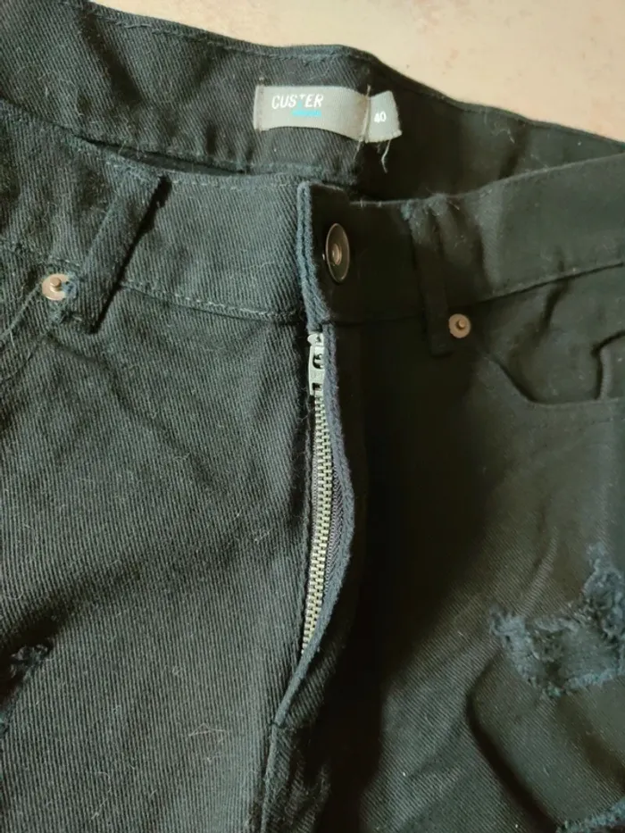 Bermuda short noir homme neuf Custer taille 40 - photo numéro 3