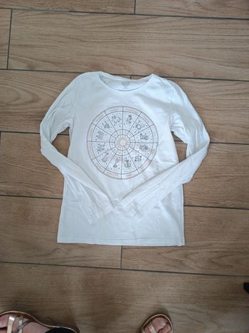 Tee shirt fille manches longues