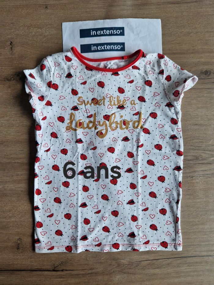 T-shirt coccinelle 6 ans 🐞