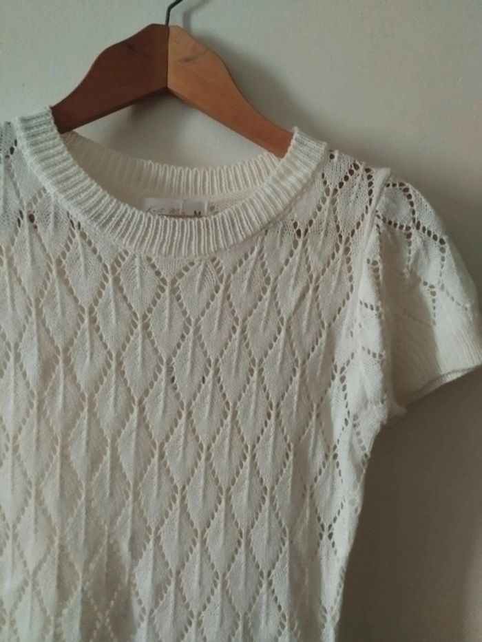 Robe tricot abricot taille 36/38 - photo numéro 3