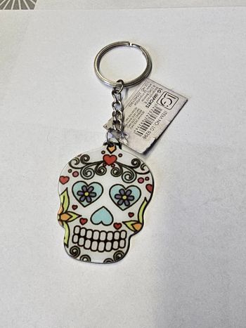 Porte clés tête de mort mexicaine