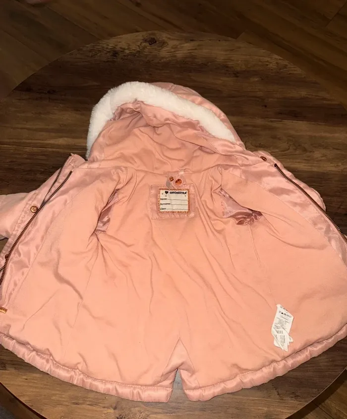 🌷Parka 2 en 1 bébé fille taille 9 mois🌷 - photo numéro 7