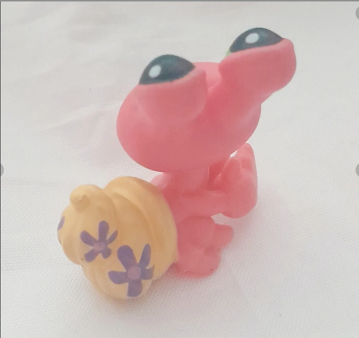 Figurine Littlest Pet Shop Bernard L'hermite rose et jaune - photo numéro 2
