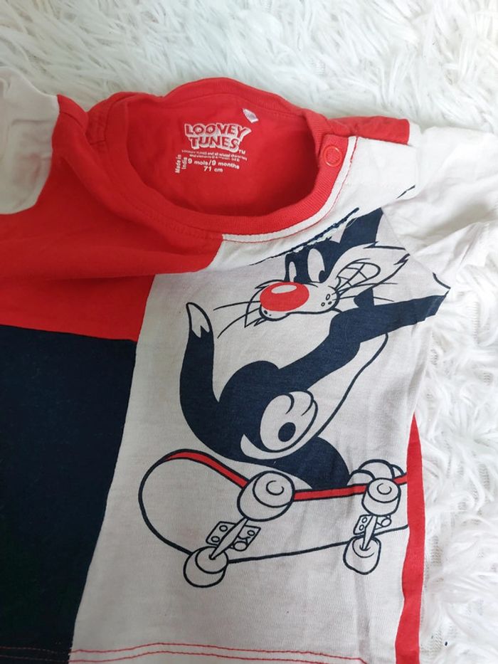 Tee-shirt manche courte looney tunes - photo numéro 2