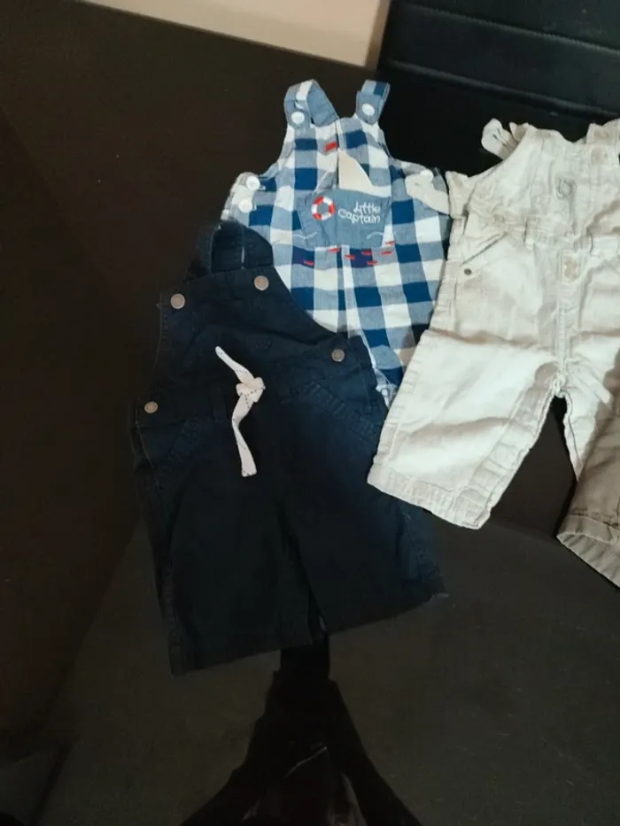 Lot salopettes 2 courtes / 2 longues