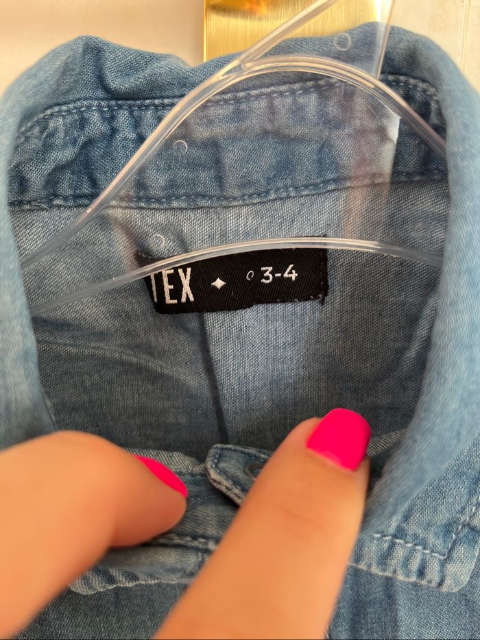 Robe Tex en jean bleu 4A TBE - photo numéro 6