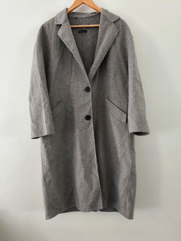 Manteau gris femme El Corte Inglés taille estimée XL  chic et structuré