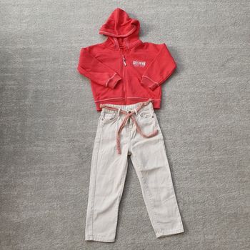 Ensemble fille Jean MOM + veste 5 ans